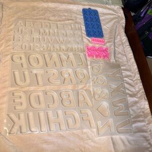 Alphabet and Number Silicone Molds